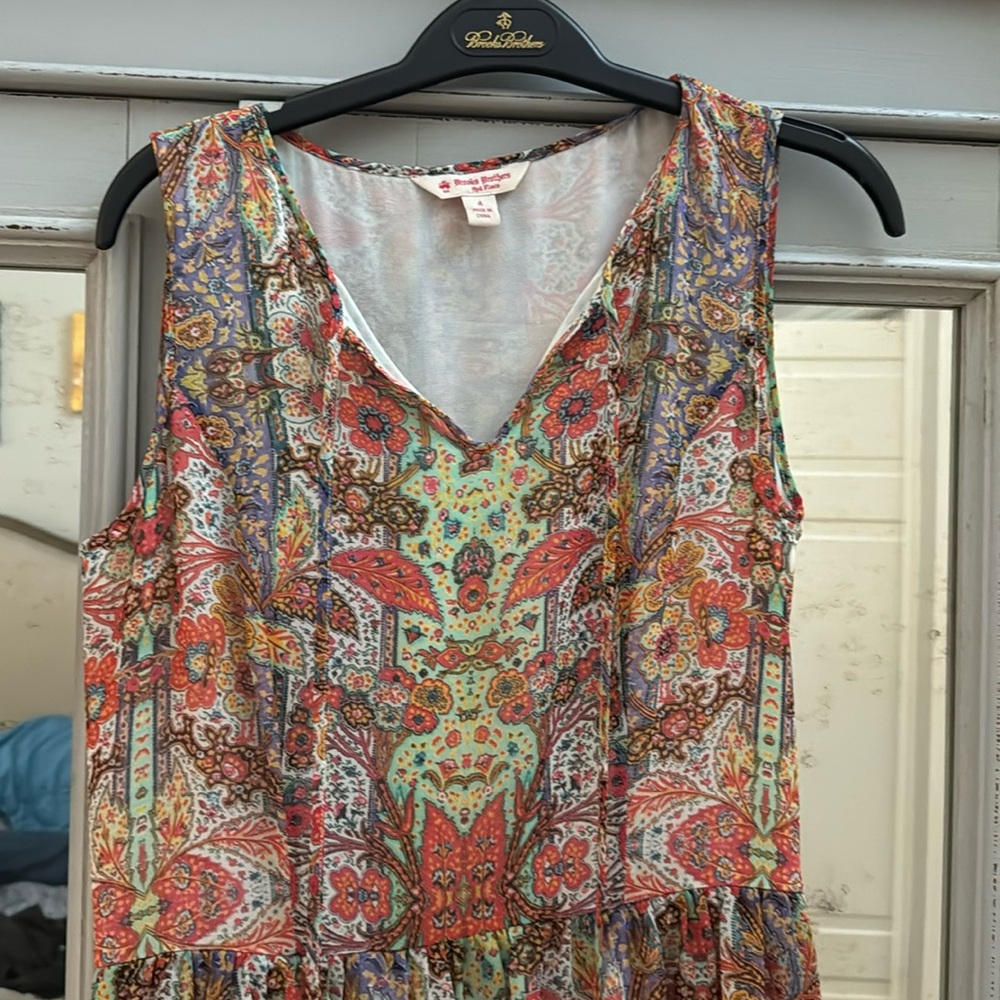 Multicolored dress - brooks brothers